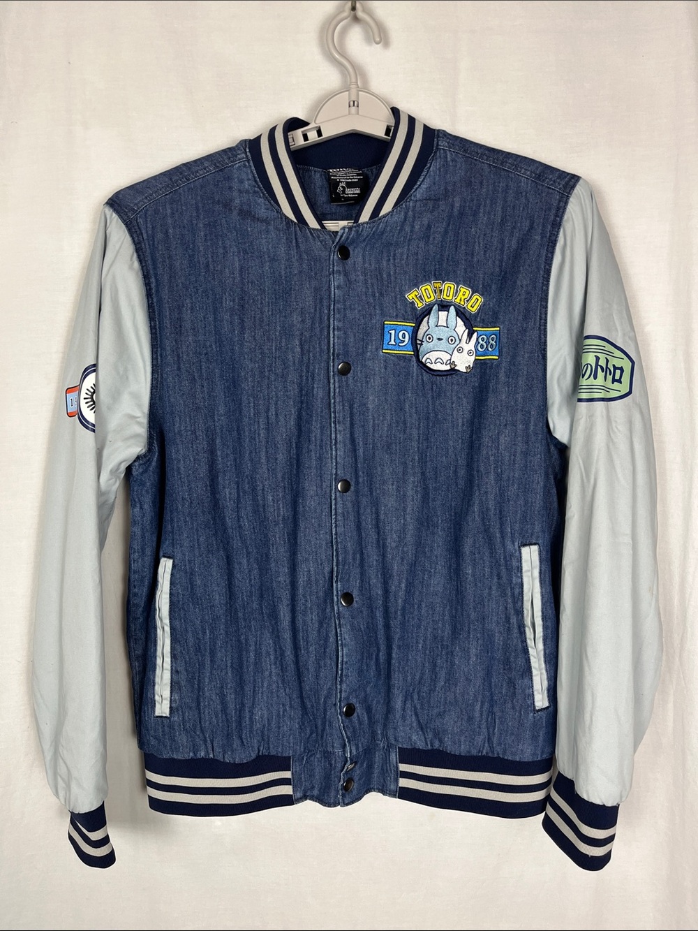 My Neighbor Totoro Studio Ghibli Blue Varsity Jacket